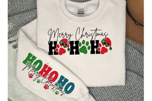 Merry Christmas HOHOHO Pattern T-shirt T-Shirt Designs