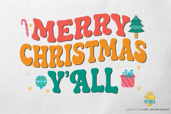 Merry Christmas Y All T-shirt Design