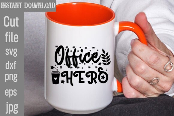 Office Hero SVG Cut File for T-Shirt Designs