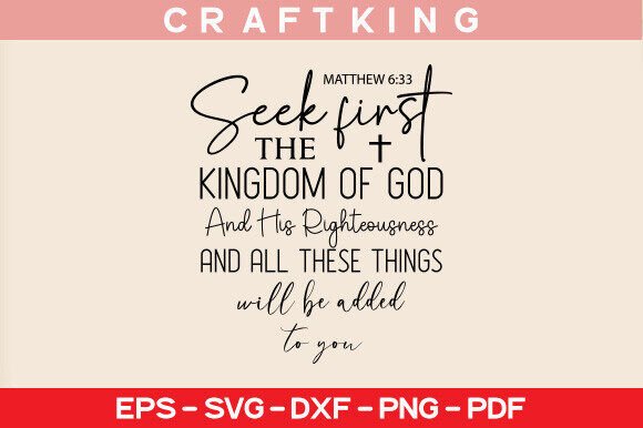 Seek First the Kingdom of God