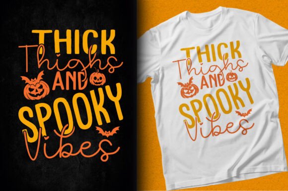 Thick Thighs and Spooky Vibes T-Shirt