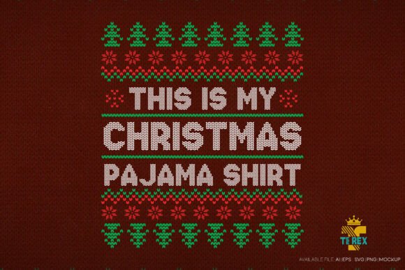 This is My Christmas Pajama Shirt Design T-Shirt Designs