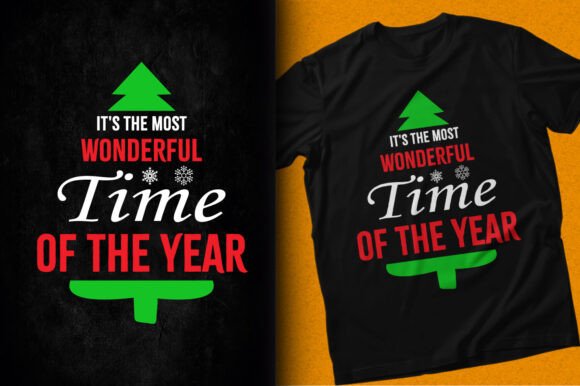 Wonderful Christmas Day Year SVG T-Shirt T-Shirt Designs